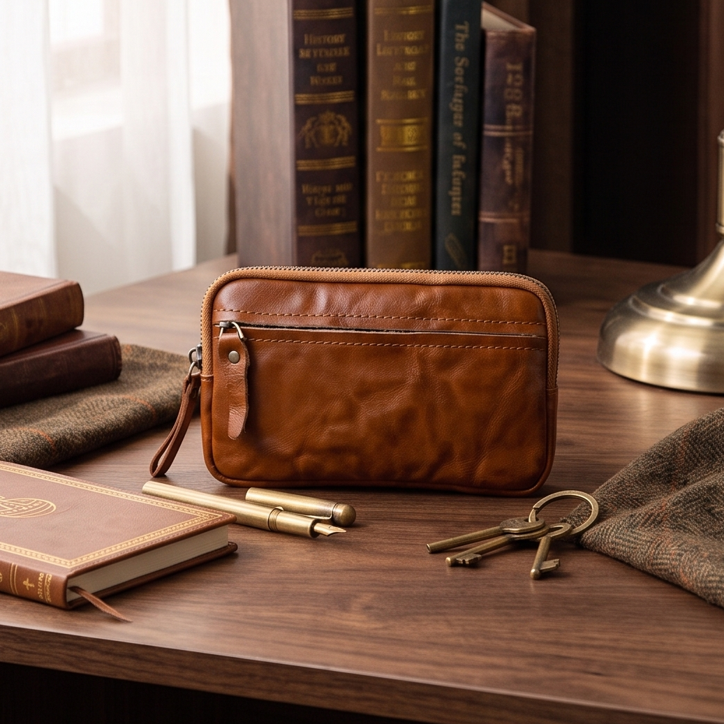 URBAN MINIMALIST PLEAT WALLET