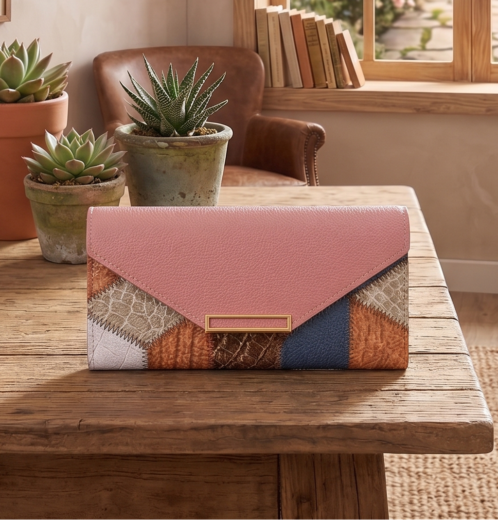 ENVELOPE PATCHWORK WALLET