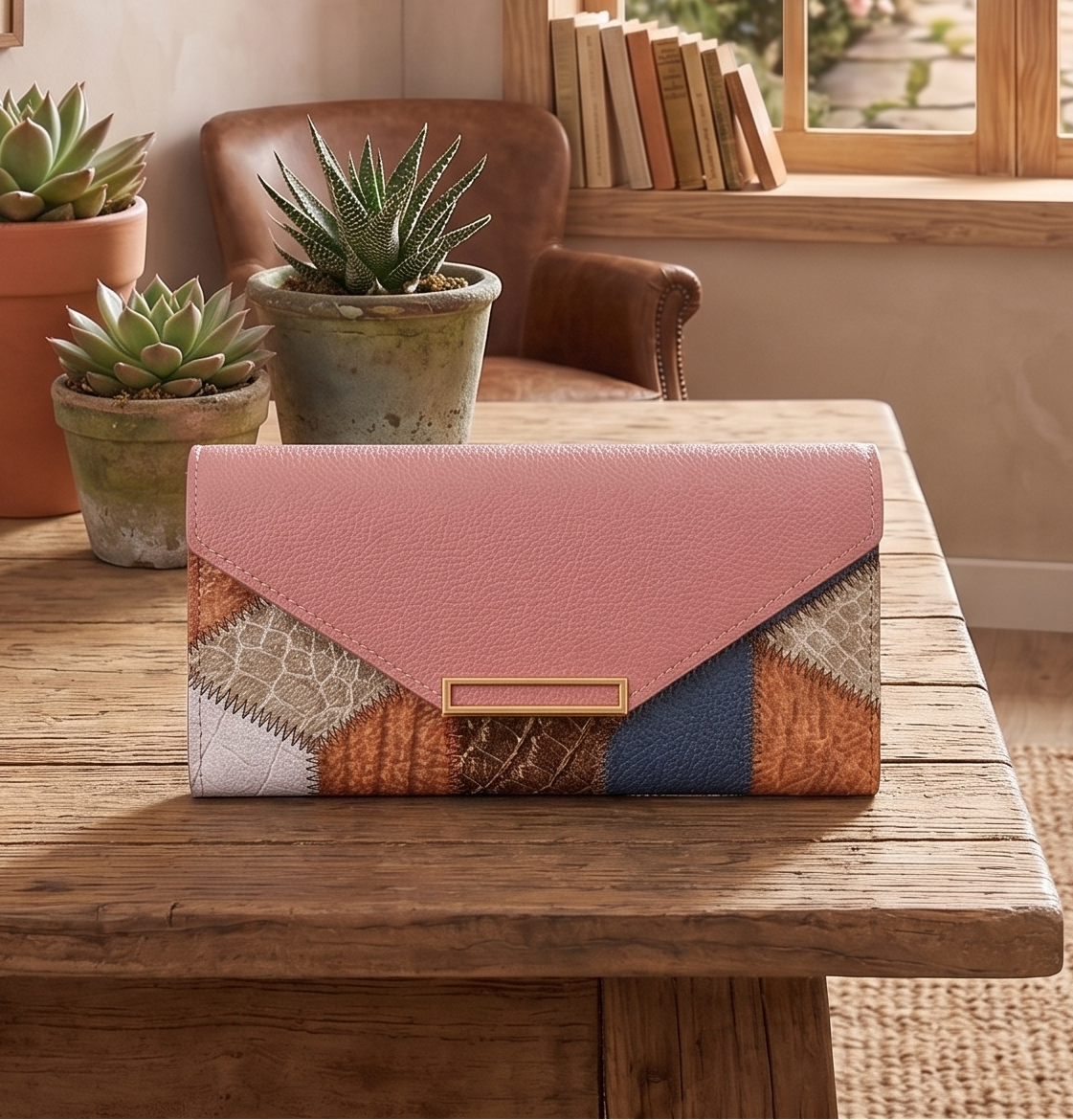 ENVELOPE PATCHWORK WALLET