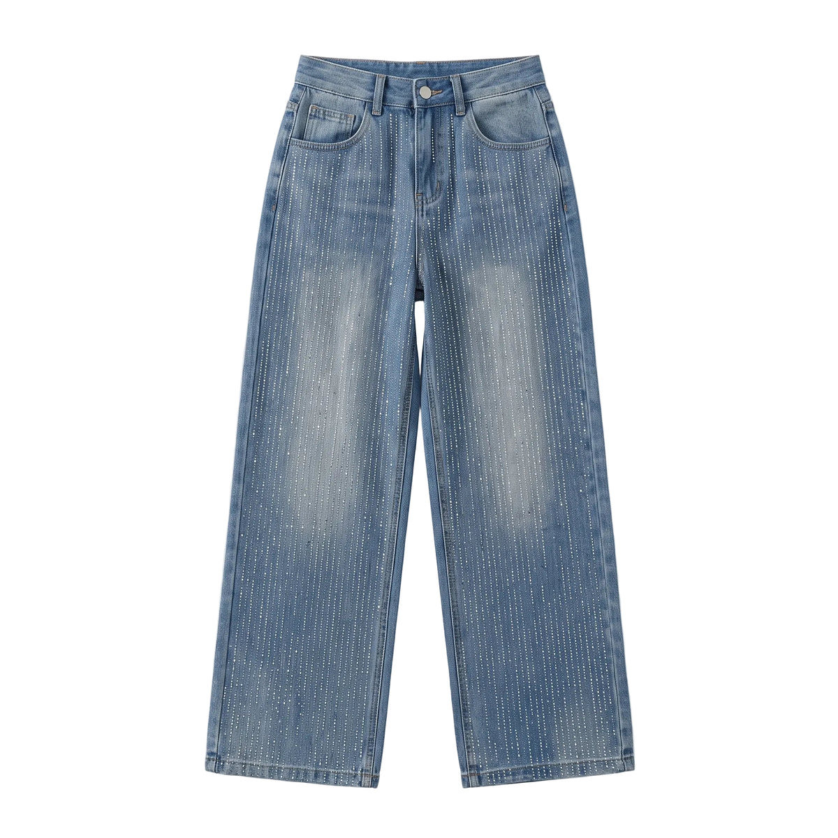 Yara Sparkling Sequin High-Waist Jeans