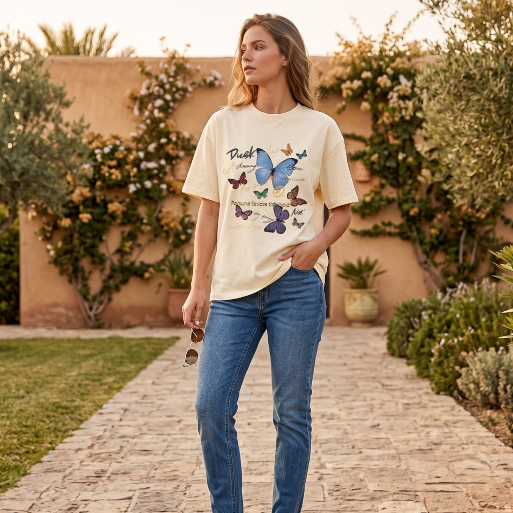 Vintage Butterfly Graphic Longsleeve