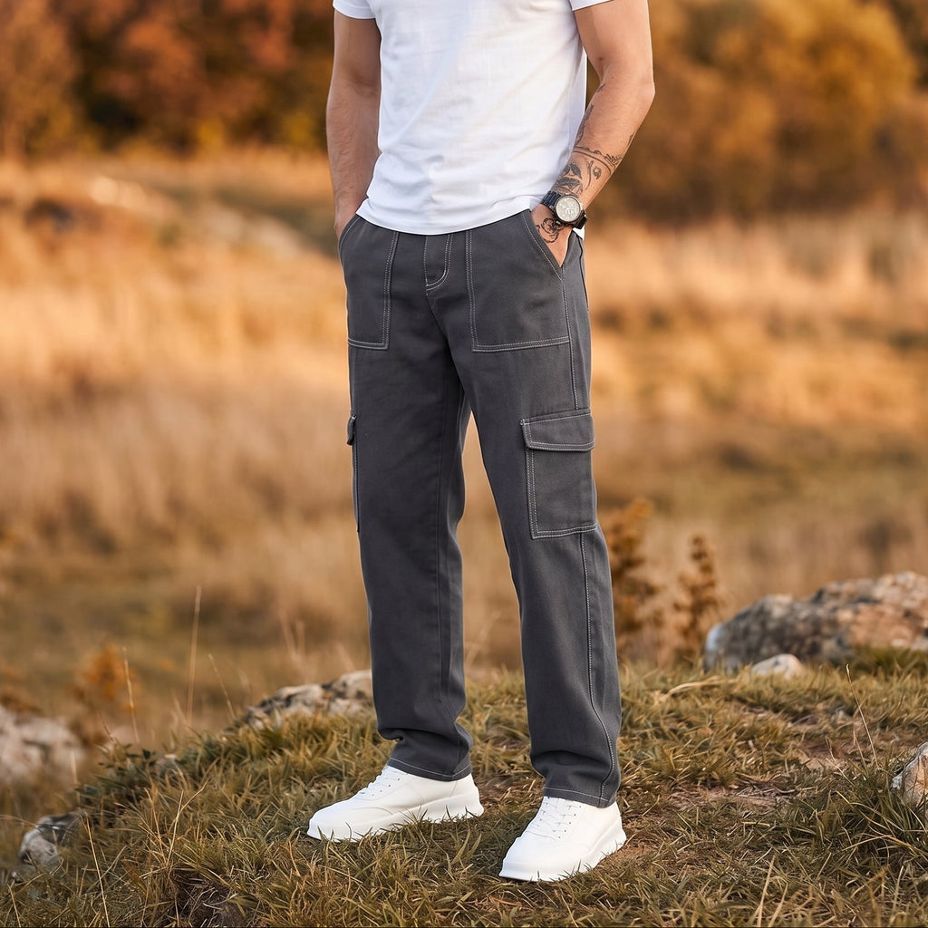 Contrast Stitch Utility Cargo