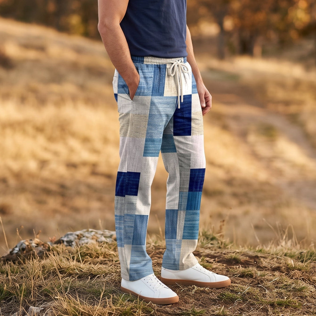 Abstract Patchwork Beach & Leisure Pants