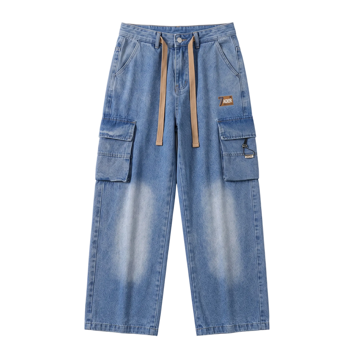 Denim Cargo Jeans