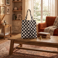 CHECKERED FLOWER BAG