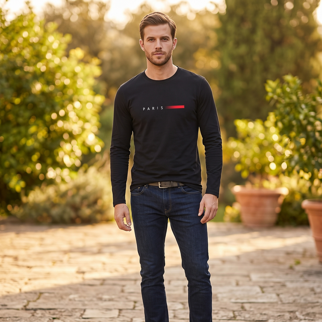 Paris Minimal Line Shirt
