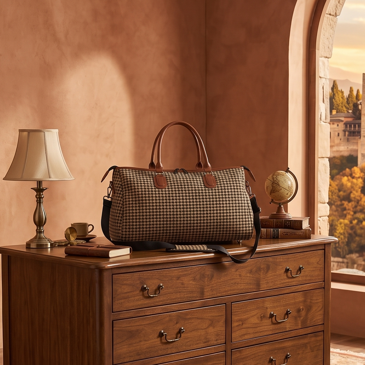 OVERSIZED PLAID BAG
