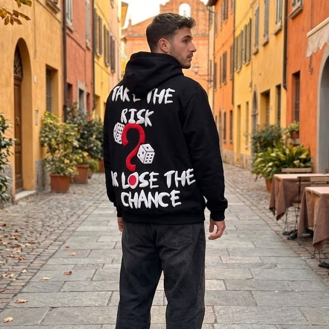'Take The Risk' Graphic Hoodie