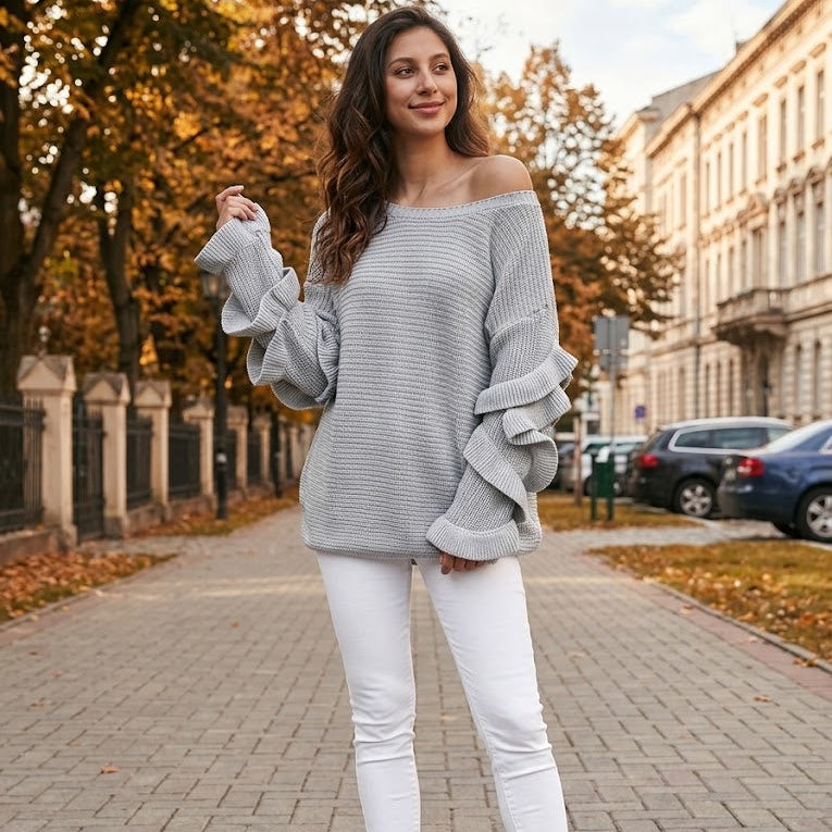 Urban Cascade Statement-Strickpullover