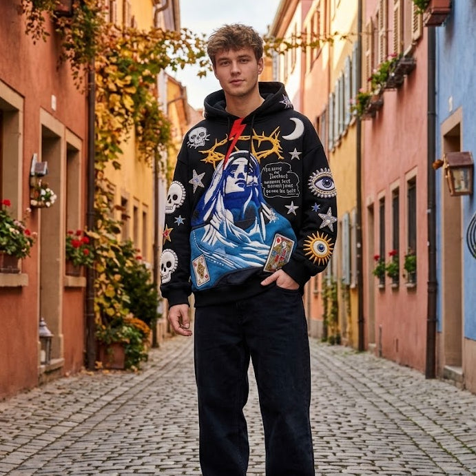'Dark Light' Sacred Art Hoodie