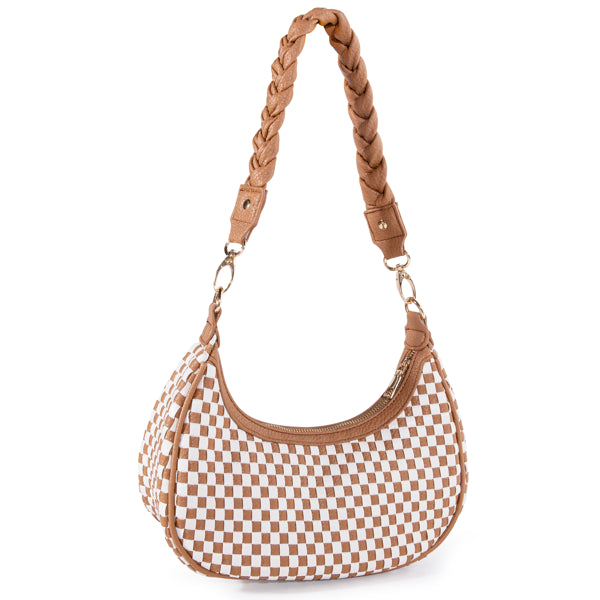 WOVEN CRESCENT BAG