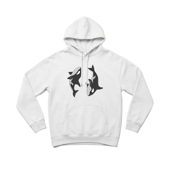 Orca Heart Graphic Fleece Hoodie