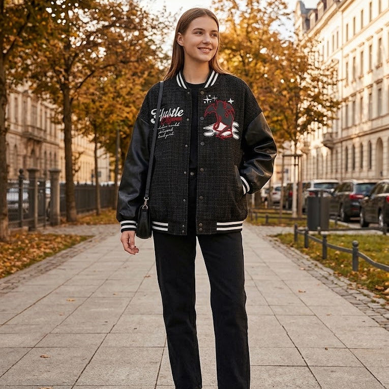 DEMON HUSTLE VARSITY Jacke