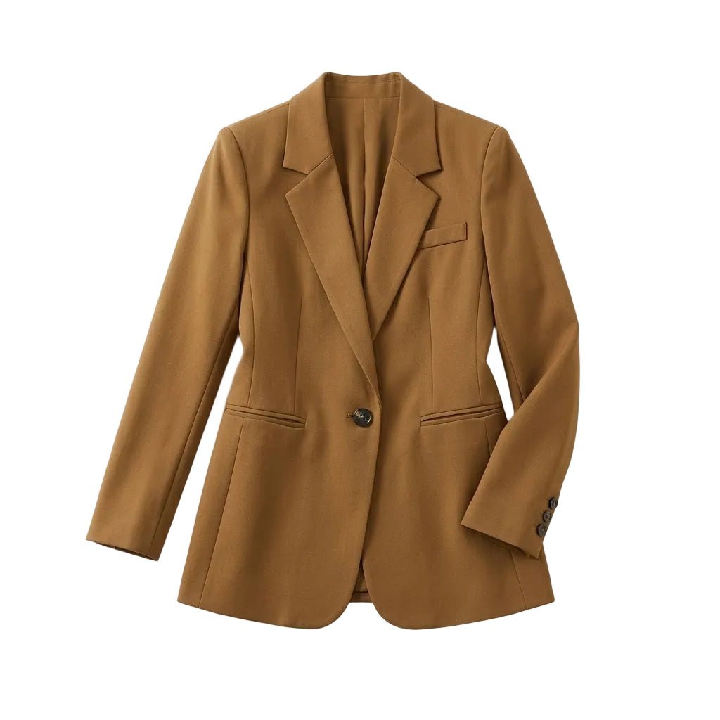 CARAMEL ELEGANCE TAILORED Blazer